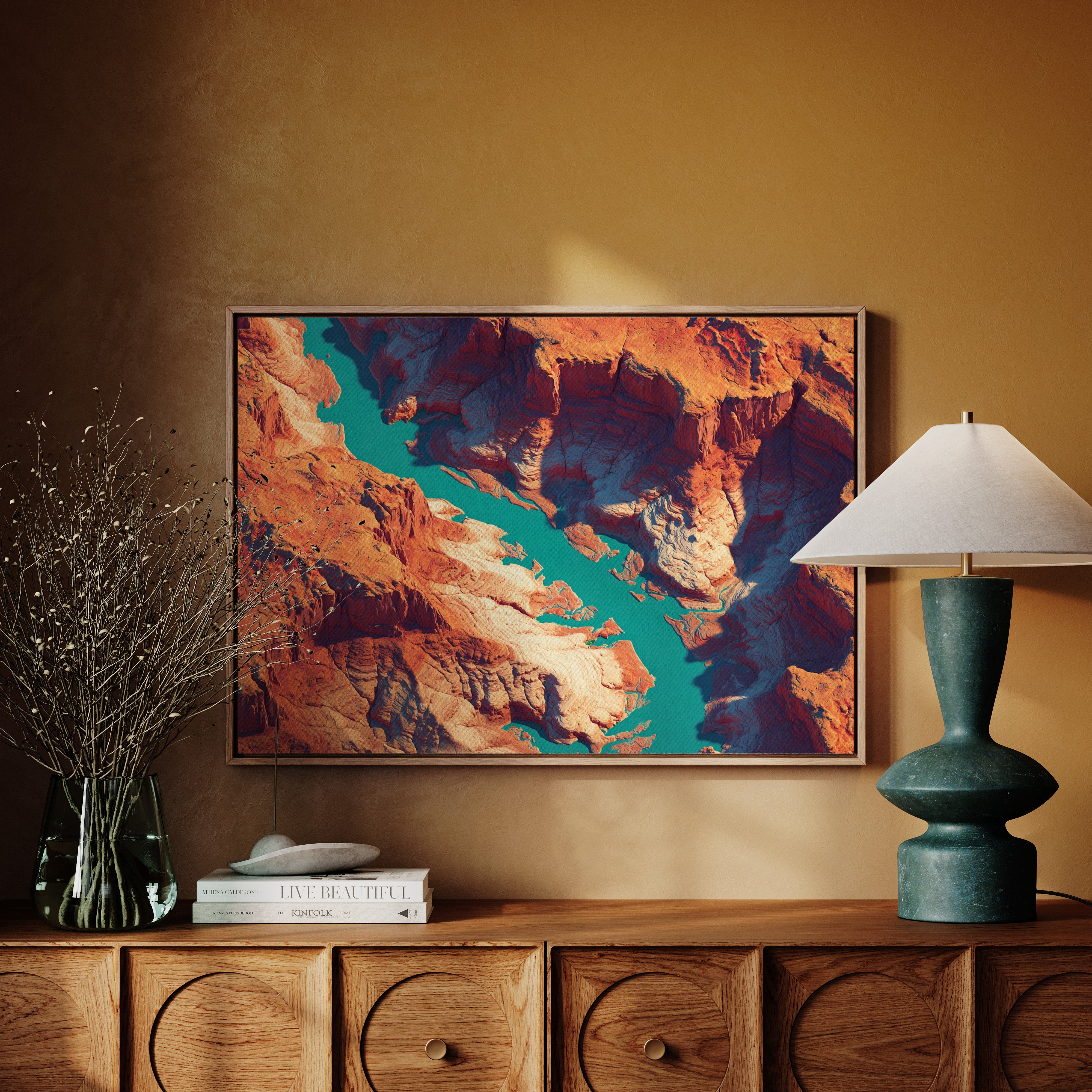 Turquoise Rivers Carve Ancient Stone