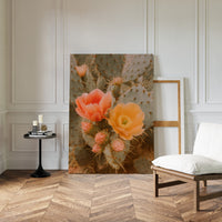 Blooming Cactus in Desert Light