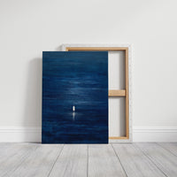 Solitary Pilgrim Across Midnight Waters