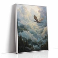 Ancient Wings Cross Misty Peaks