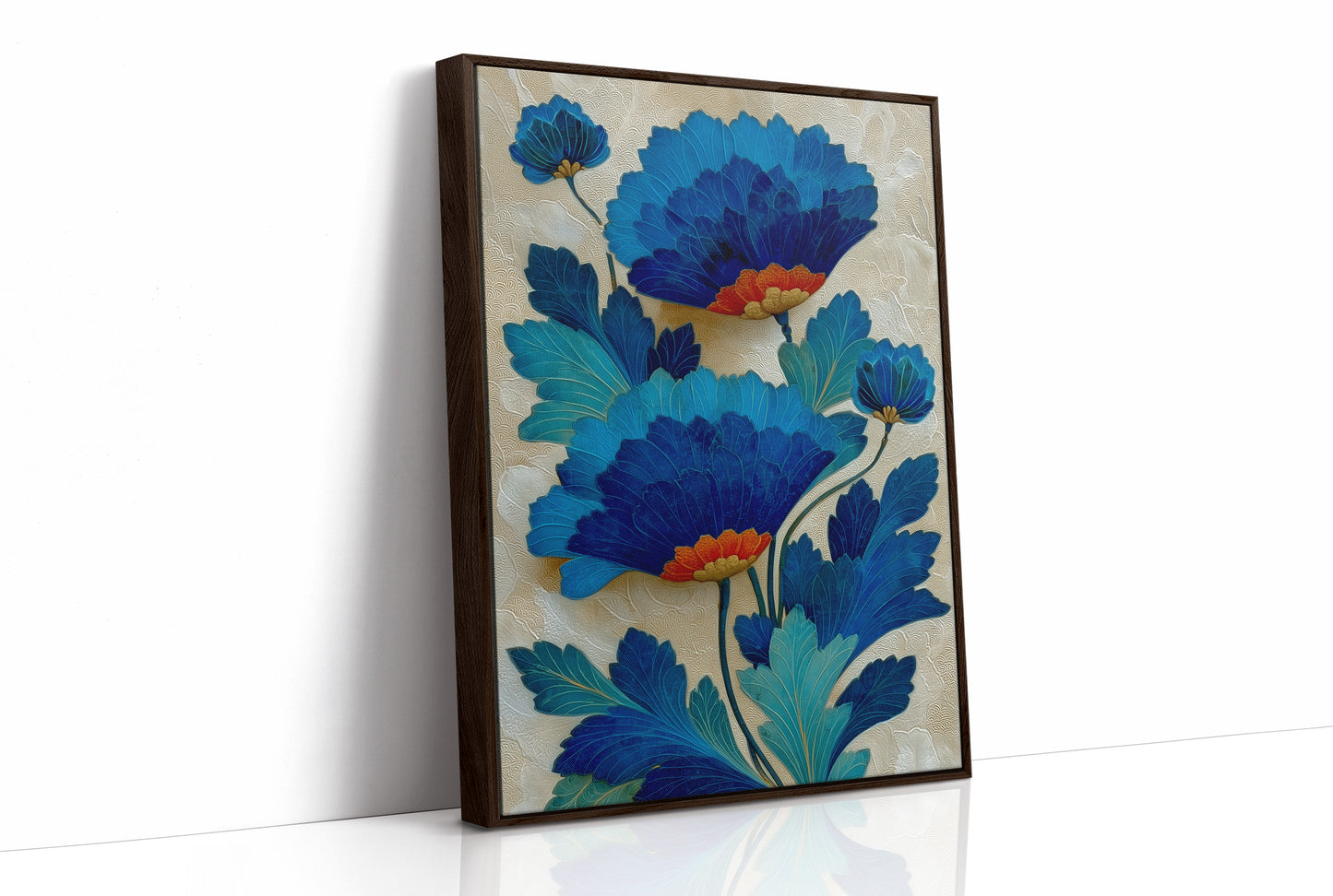 Azure Petals Dance In Golden Light