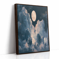 Full Moon Above the Clouds