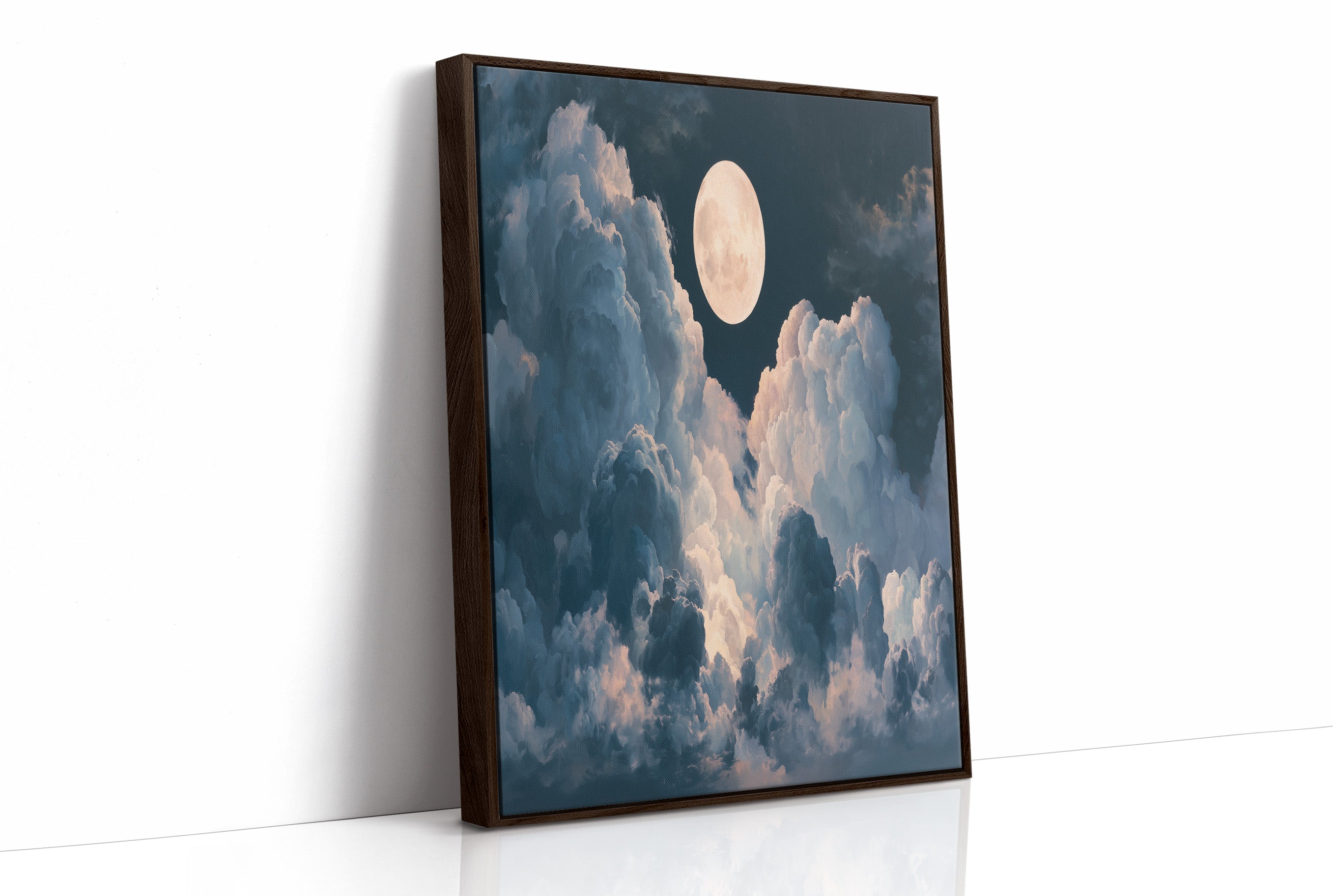 Full Moon Above the Clouds