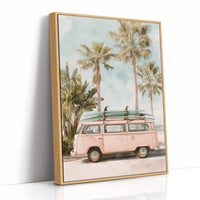 Parked Between Palm Trees