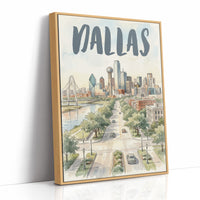 Dallas in Watercolor