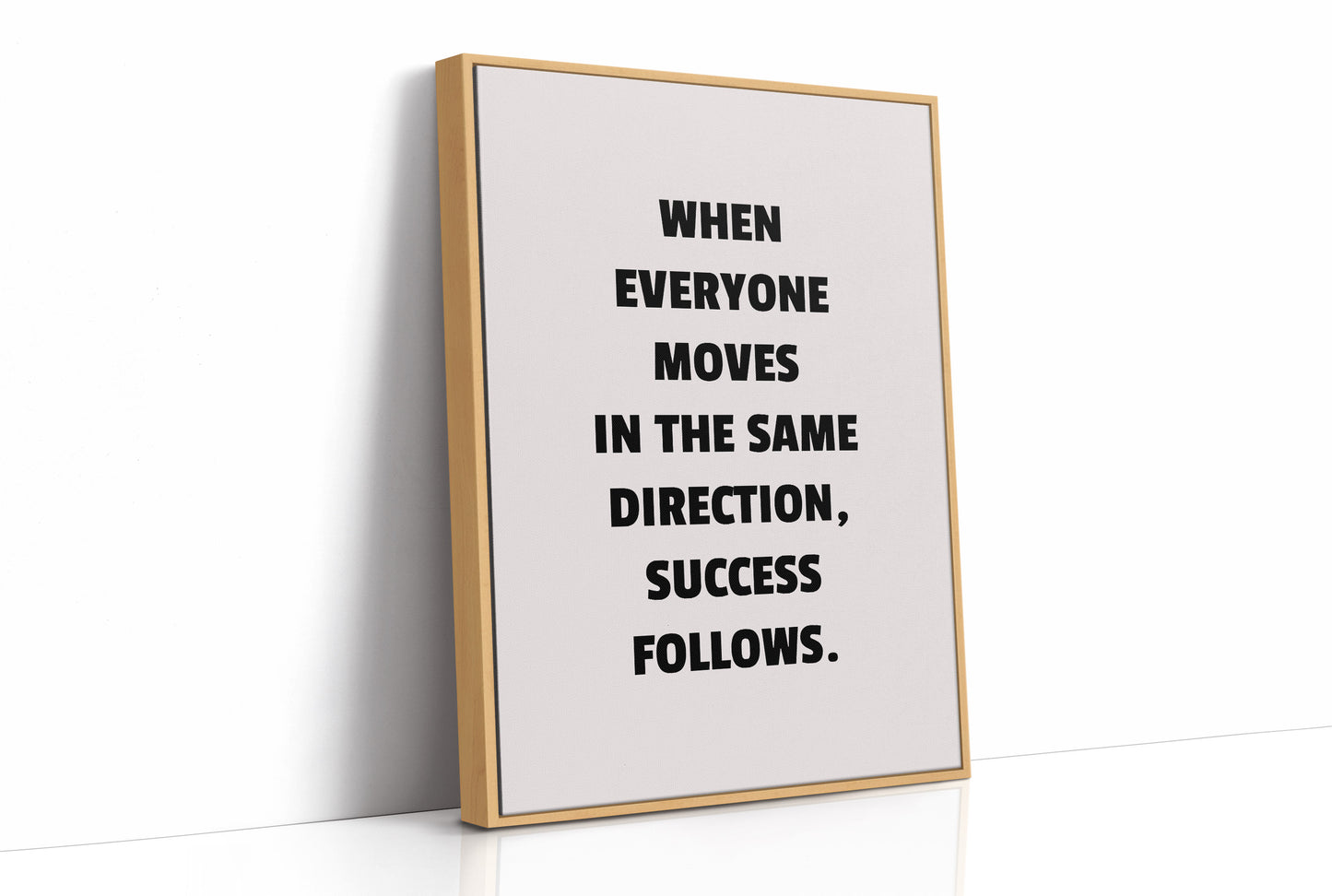 Success Follows Unified Direction