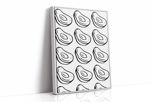 Avacado Dance In Black Lines