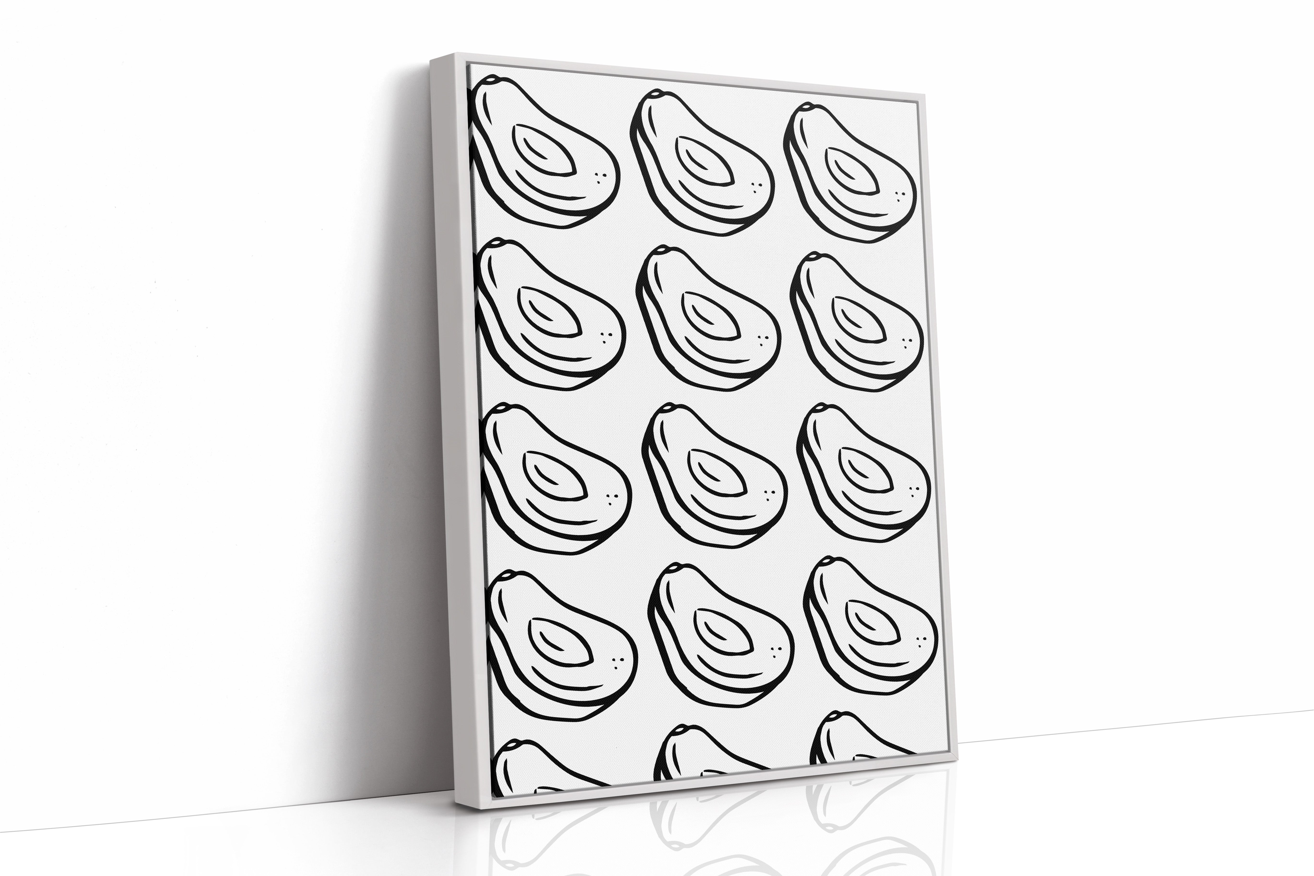 Avacado Dance In Black Lines