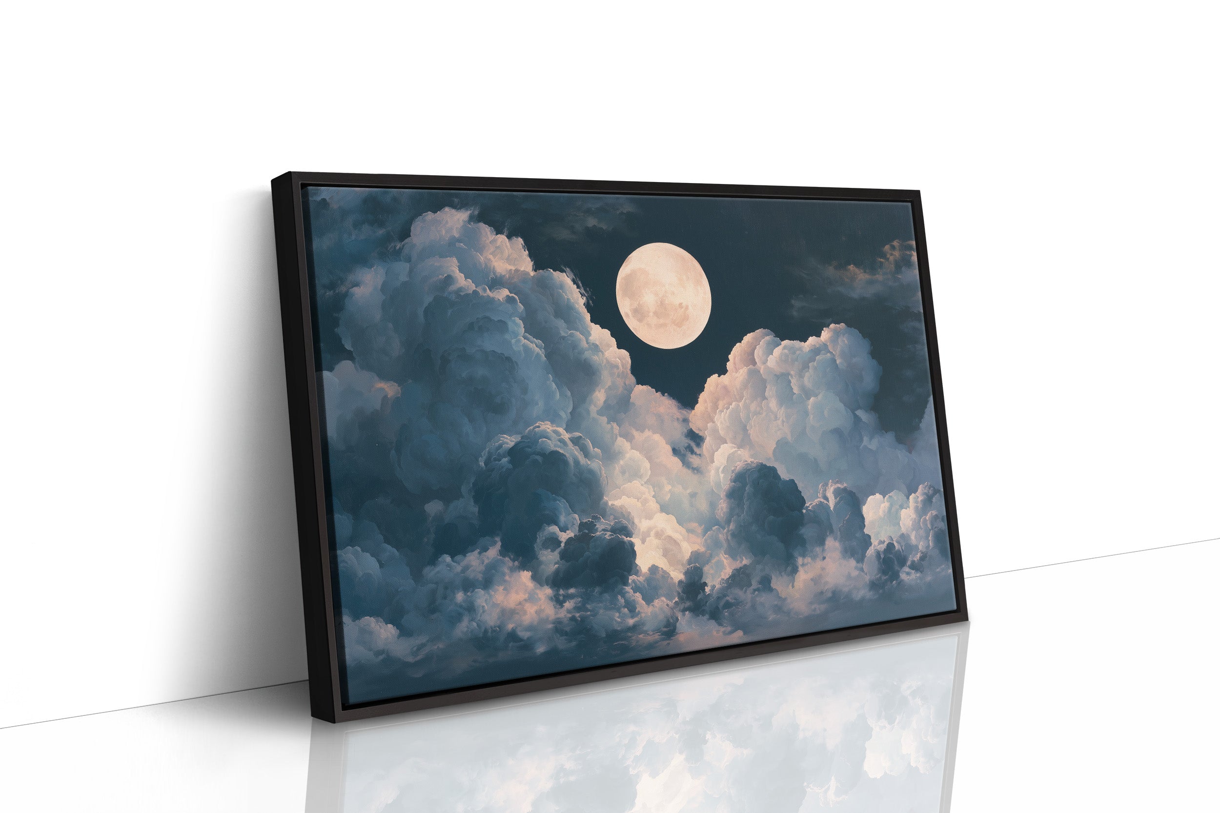 Moon Between The Clouds