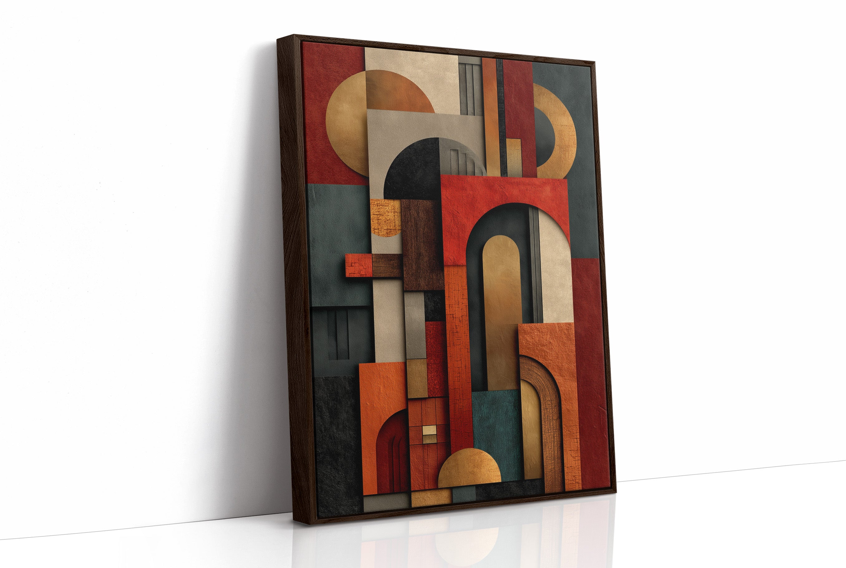 Geometric Rhythms In Autumn Tones