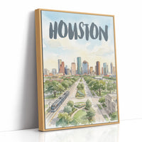 Houston in Watercolor