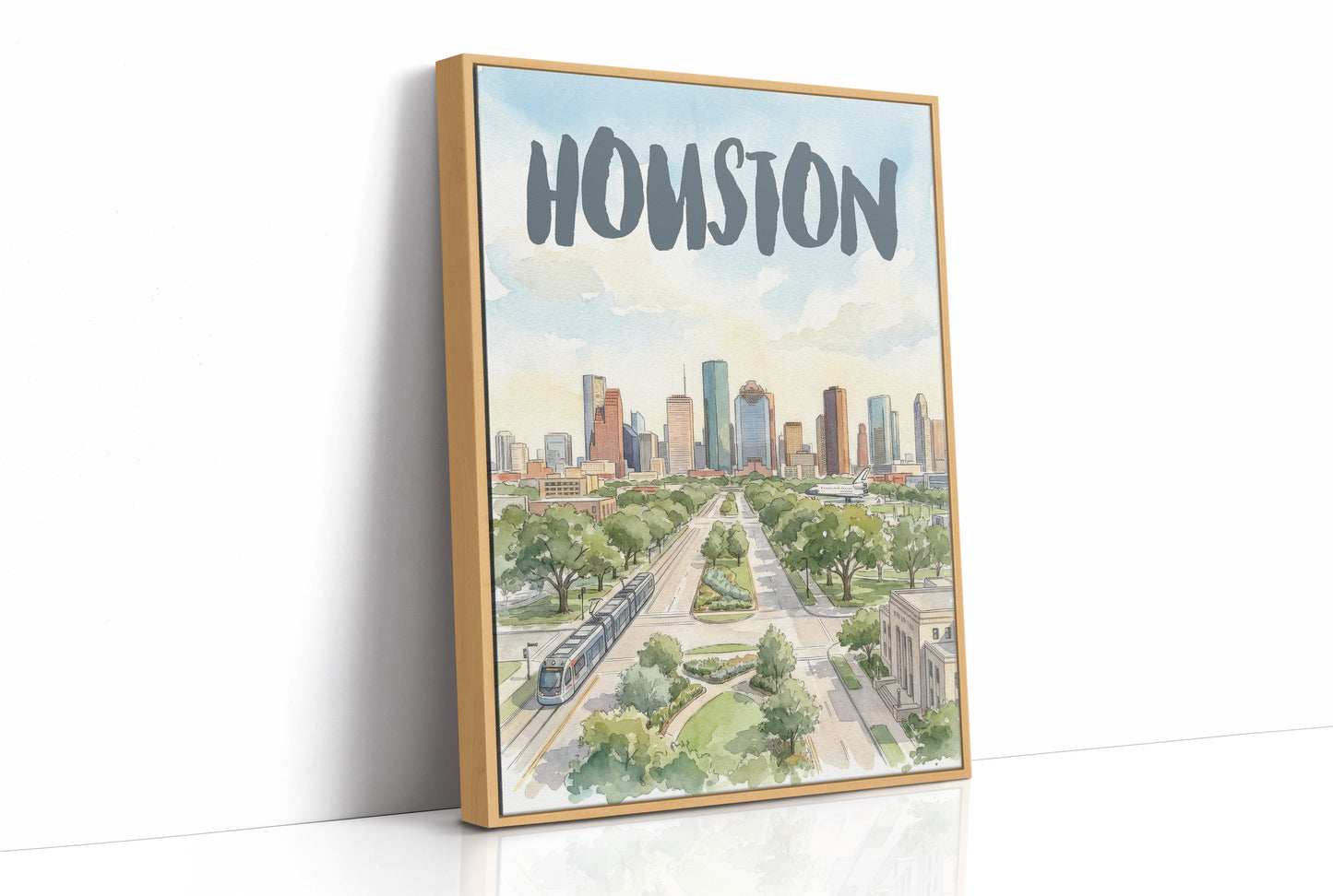 Houston in Watercolor