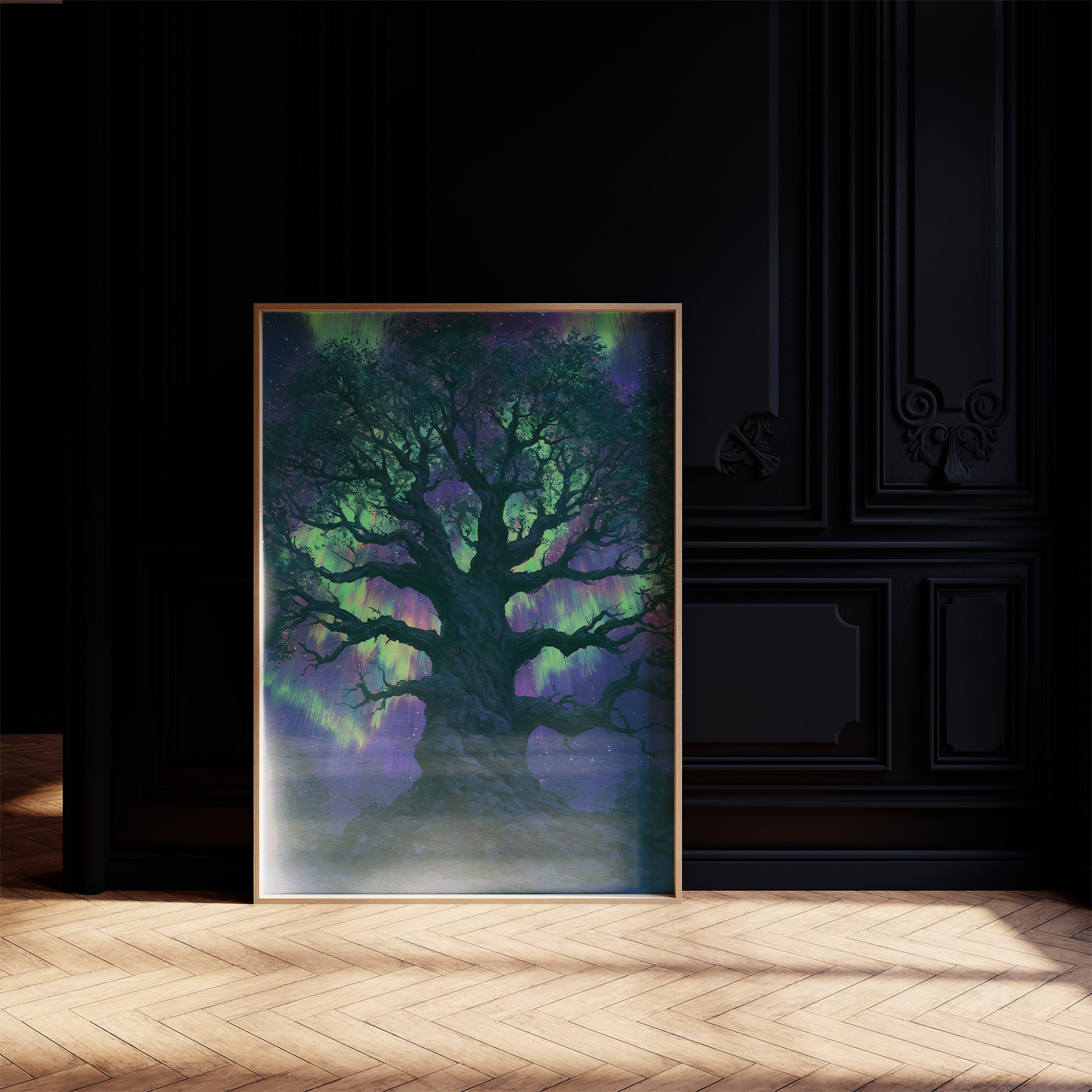 Ancient Oak, Northern Lights