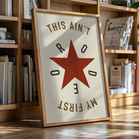 Rodeo Star Western Quote Print