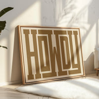 Bold Howdy Western Typography Print