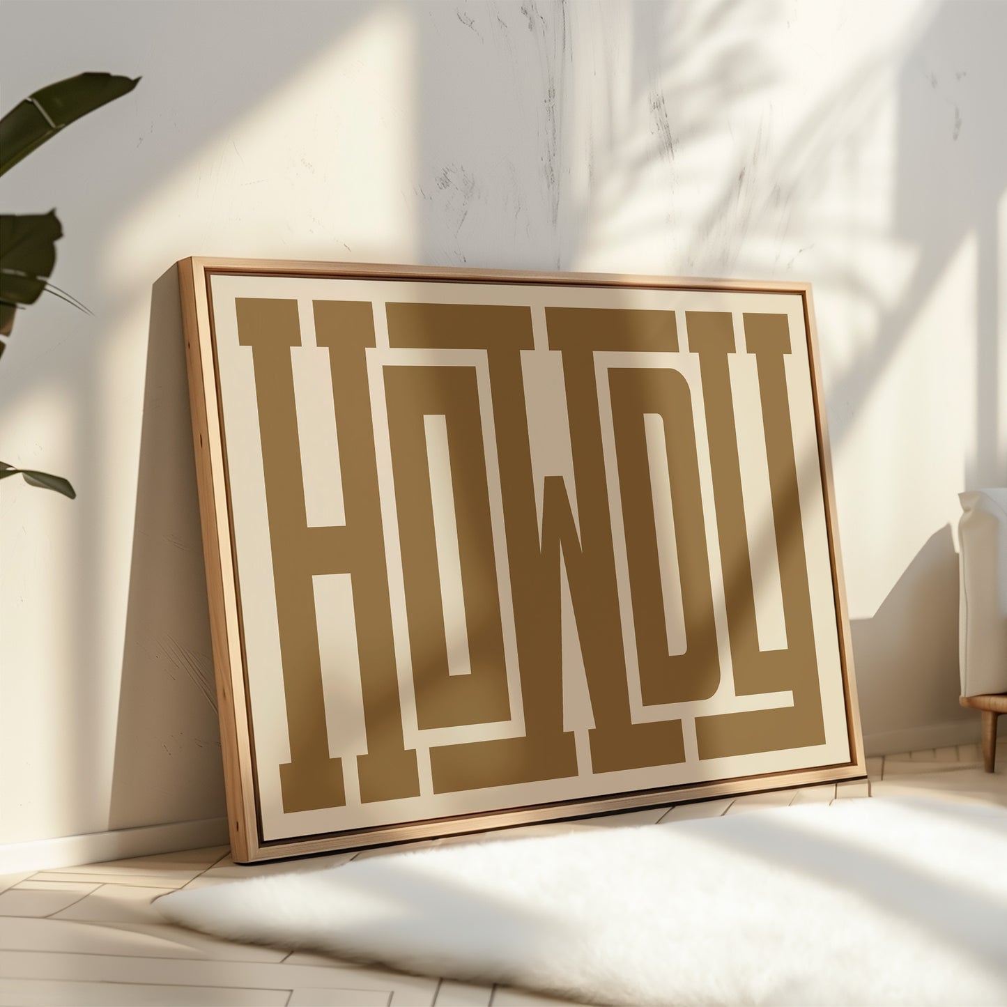 Bold Howdy Western Typography Print