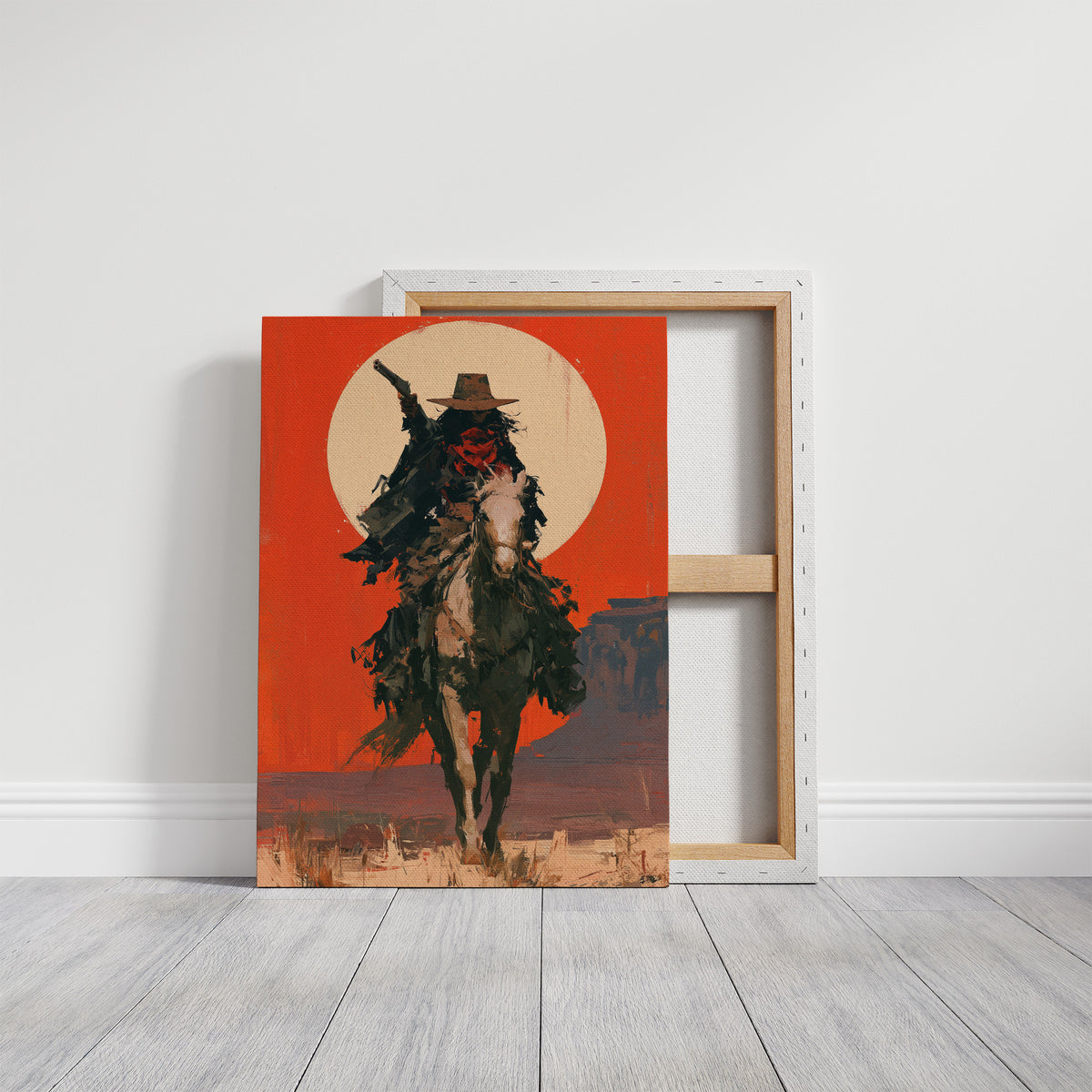 The Outlaw Takes the Moon as a Backdrop
