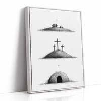 Nativity Told In Three Hills