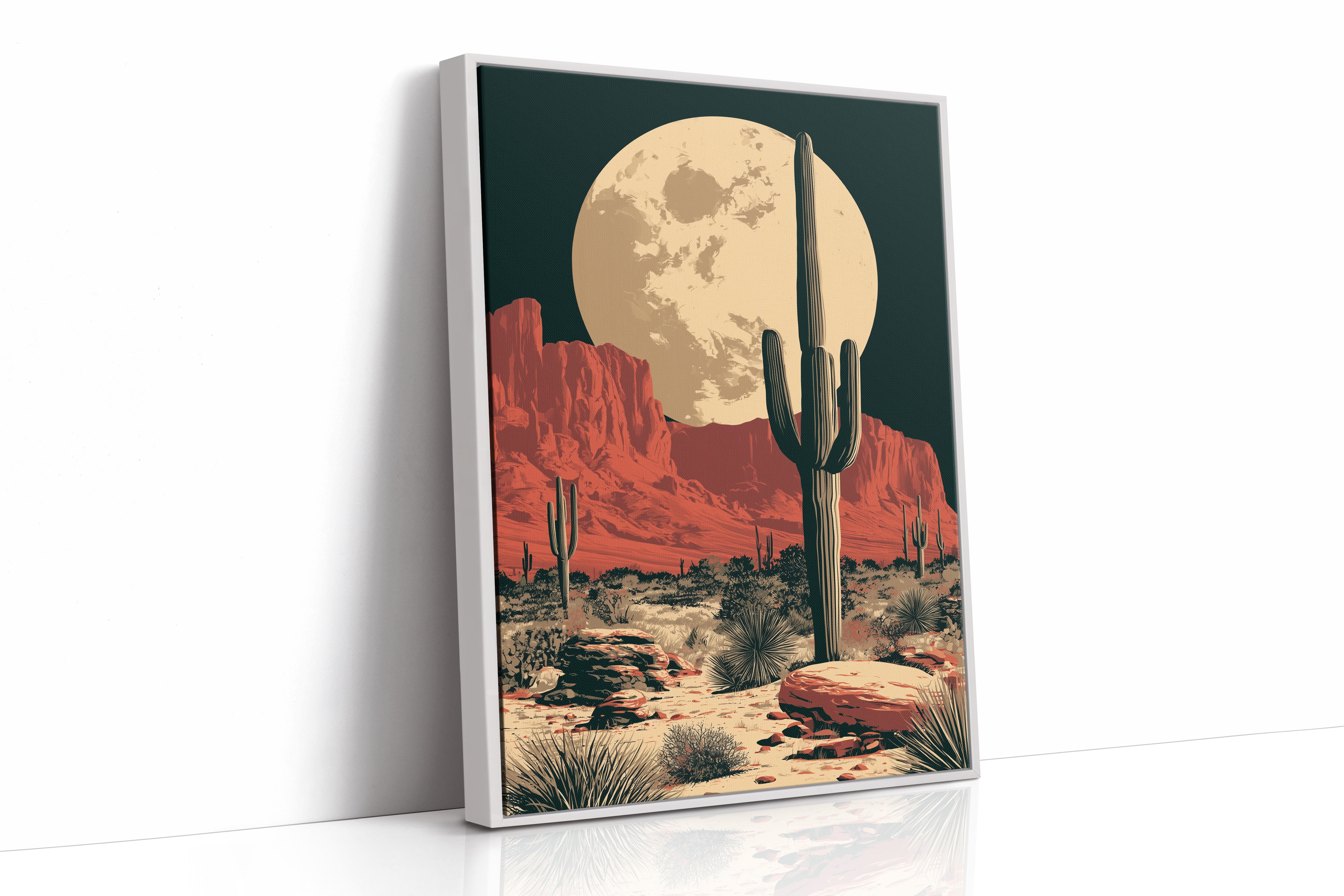 Desert Moon — Red Rock Valley Screenprint