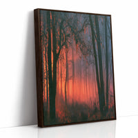 Forest Ablaze at Dusk