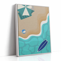 Beach Ball Plays With Turquoise Tides