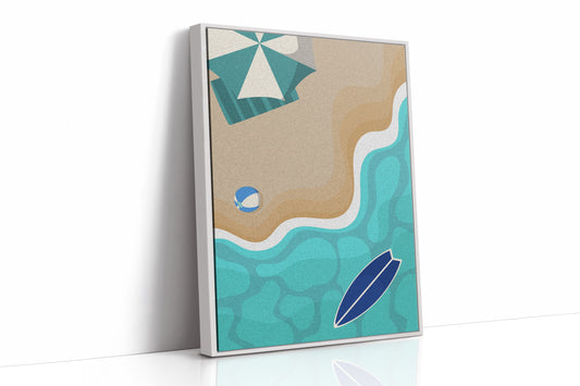 Beach Ball Plays With Turquoise Tides