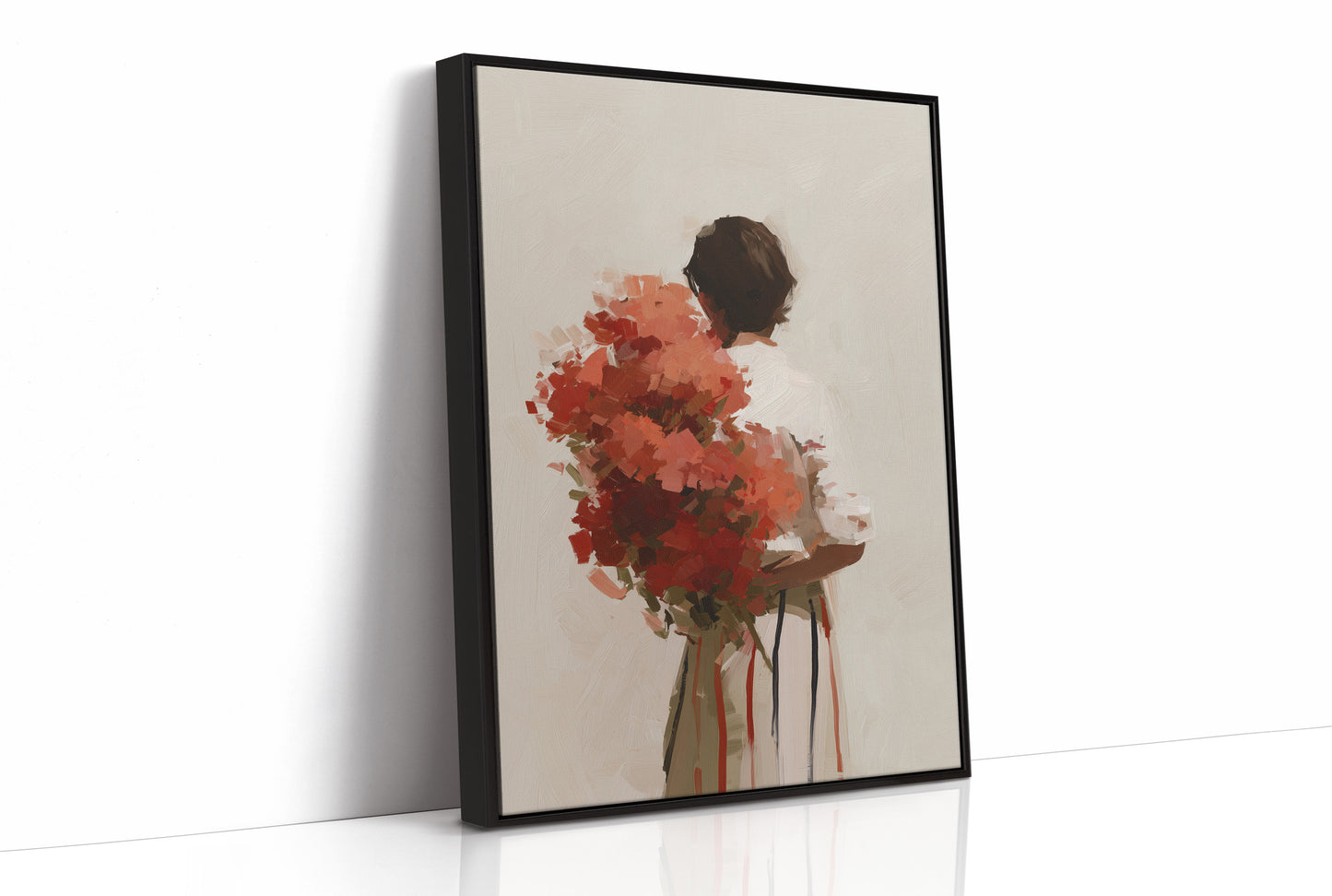 Vermilion Embrace: Bouquet of Memories