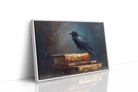 Raven's Perch Among Forgotten Tomes