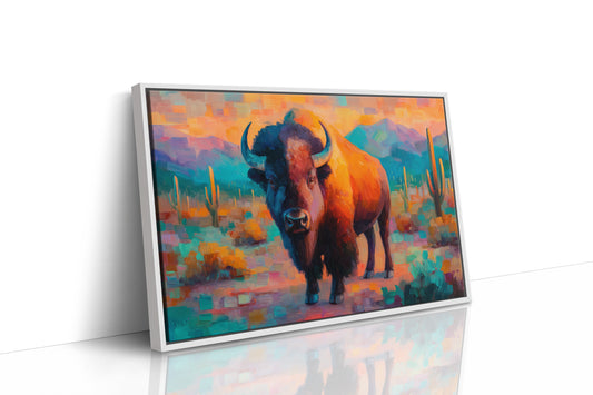 Sunset Bison Claims Desert Thunder