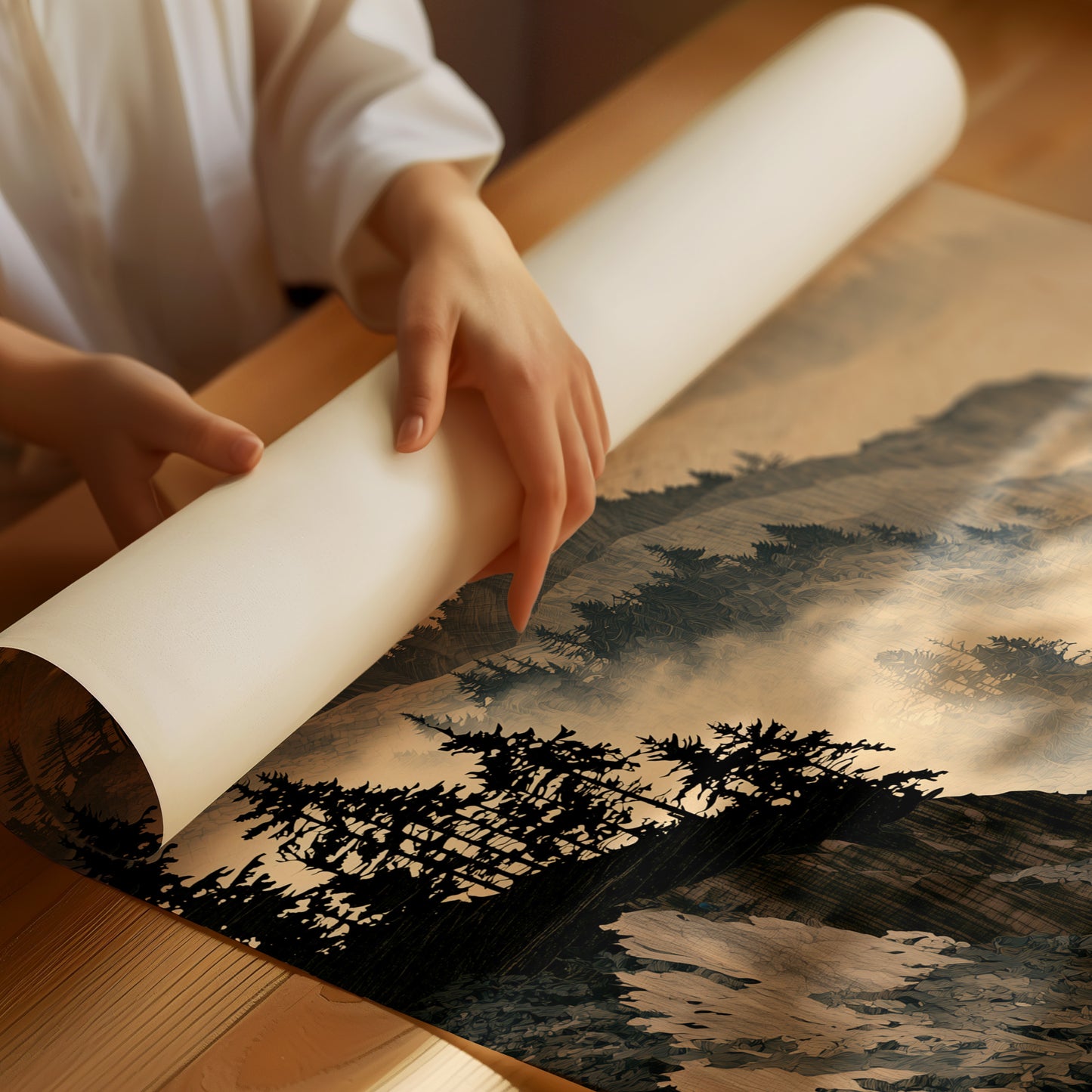 Coastline in Marquetry