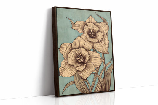 Daffodils Draw Lines In Spring