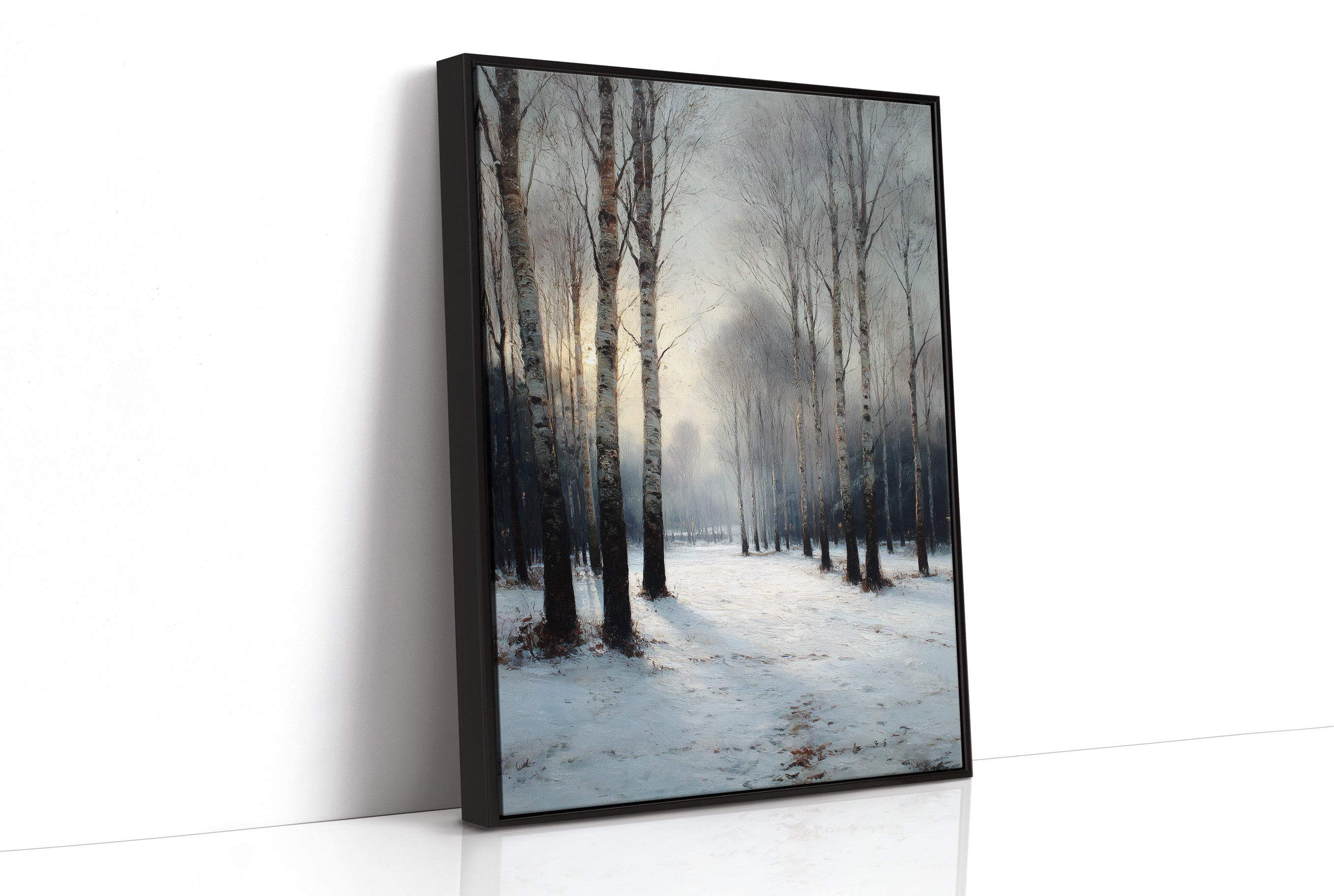 Sunset Through the Birches