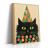 Geometric Christmas Cat