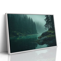 Emerald Waters Between Silent Pines