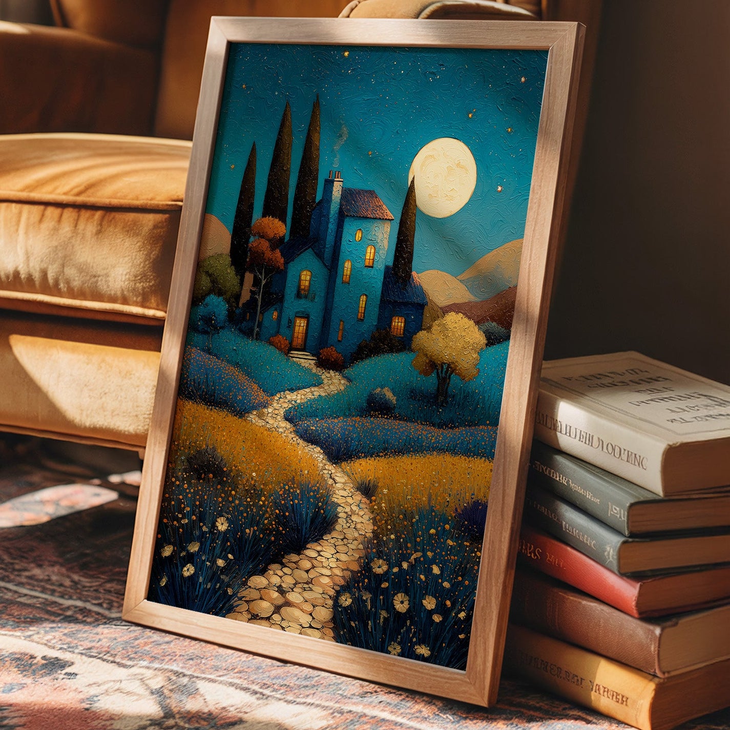 Moonlit Path To Tuscan Dreams