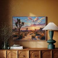 Sunset Ignites Joshua Tree's Soul