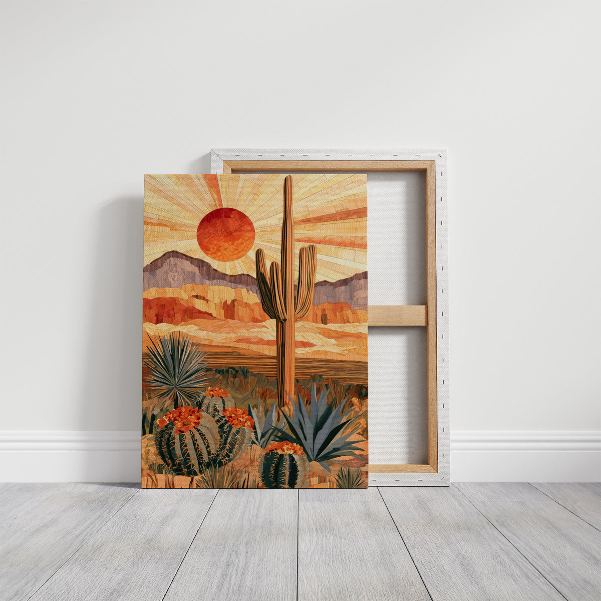Marquetry Under a Blazing Sunburst