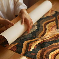 Rolling Foothills in Marquetry