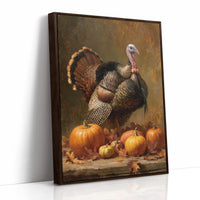 Harvest Pride Among Autumn Pumpkins
