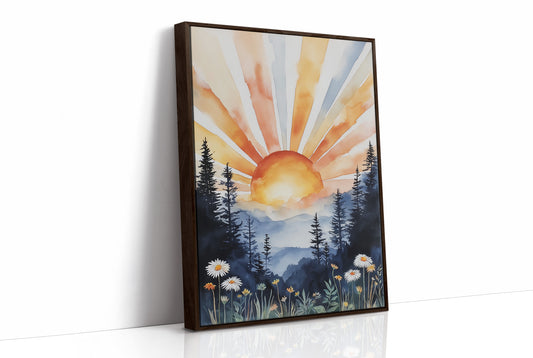 Daisies Dance At Mountain Dawn