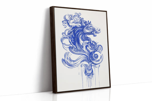 Wild Horses Dance In Indigo