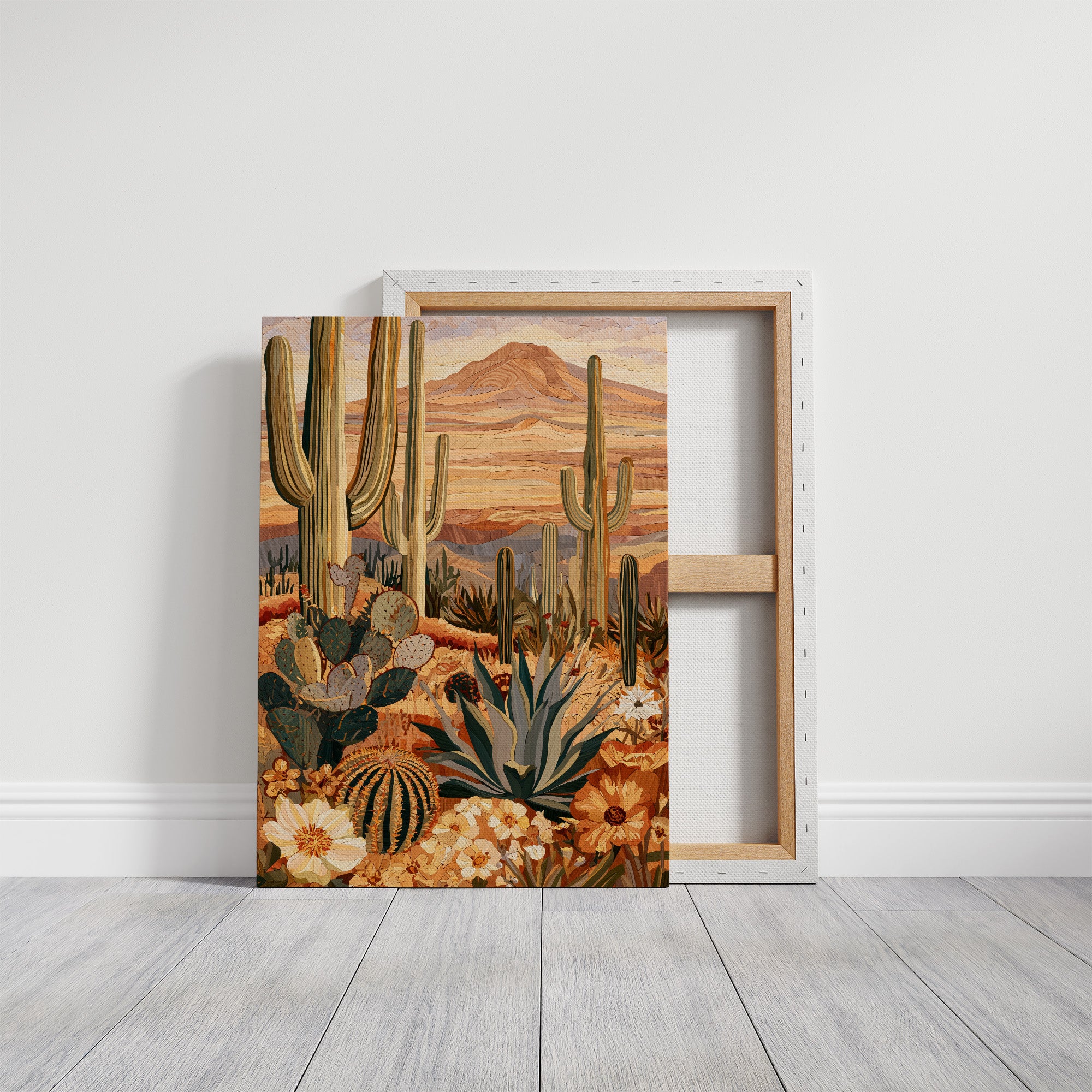 Saguaro Grove At Midday