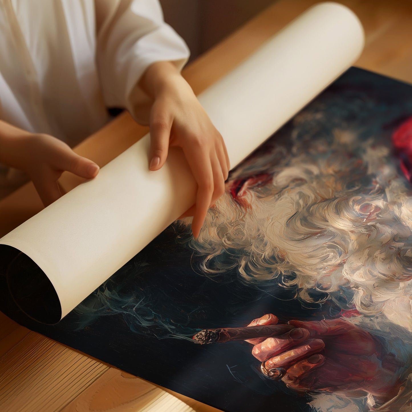 Rebel Claus Takes A Smoke Break