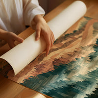 Misted Valley in Marquetry