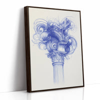 Corinthian Dreams In Cobalt Blue