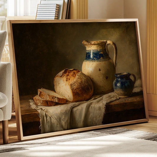 Harvest's Bounty on Rustic Table