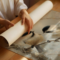 Winter Chickadees Share Morning Secrets