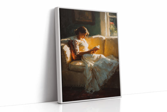 Golden Hour Between Book Pages