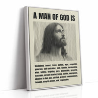 A Man of God: Line Portrait Virtues