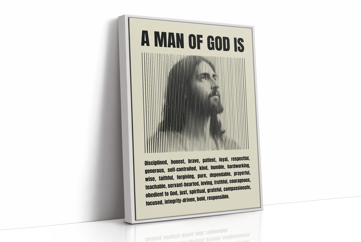A Man of God: Line Portrait Virtues